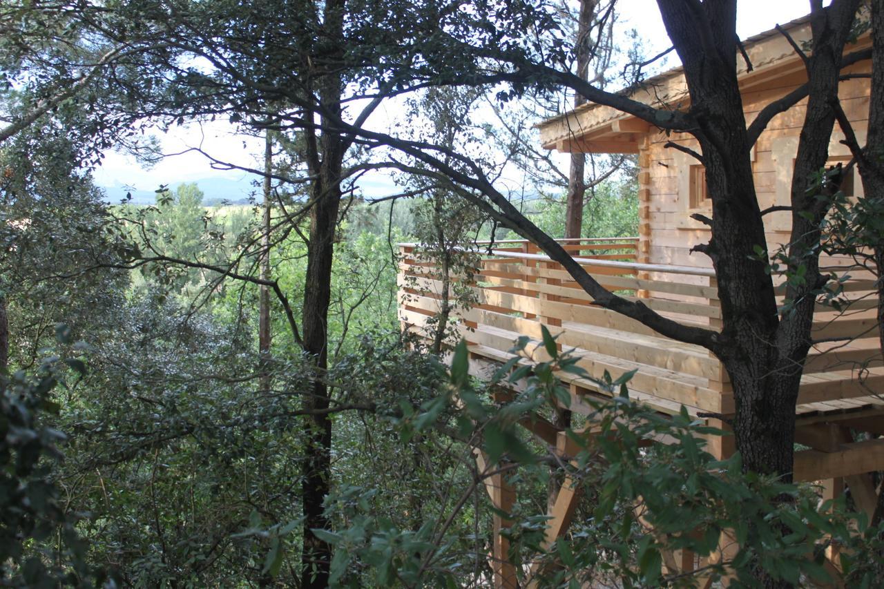 Les Cabanes Dans Les Bois Logis Hotel Villedubert Dış mekan fotoğraf